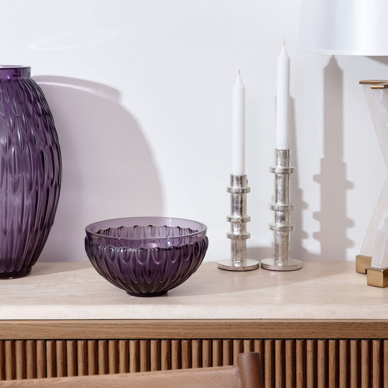 Vesper Plumes Bowl Purple lalique vesper plumes bowl purple