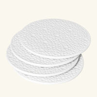 bernardaud ecume blanc coasters set of 4 white