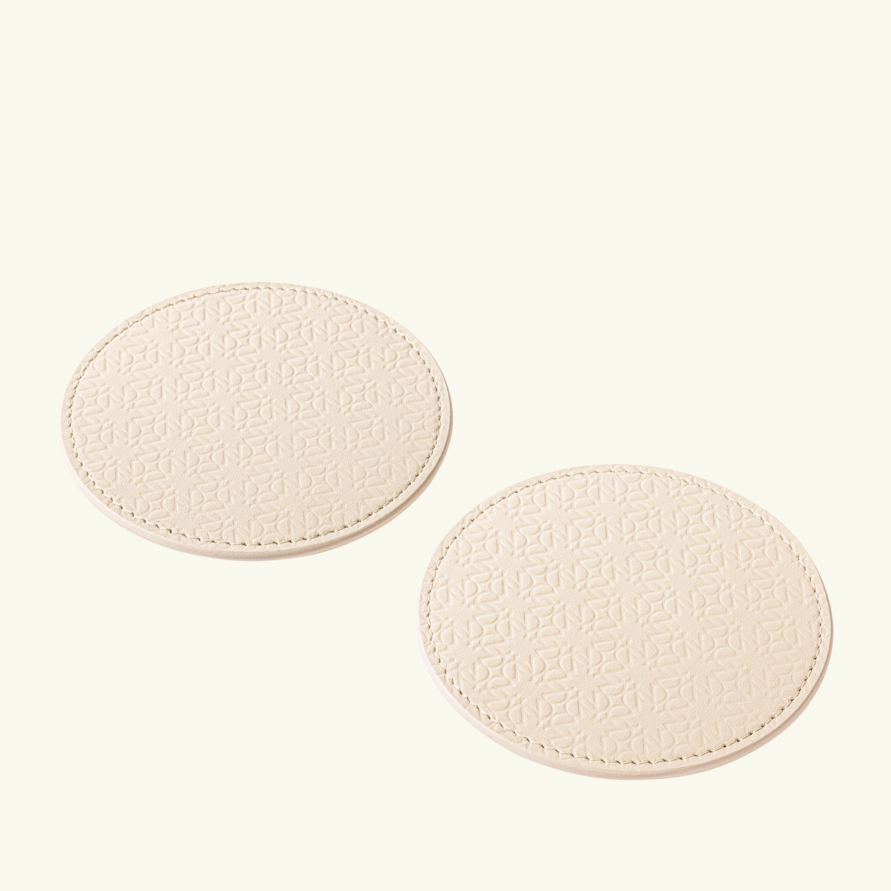 giobagnara elie saab monogram coaster torrone beige set of 2