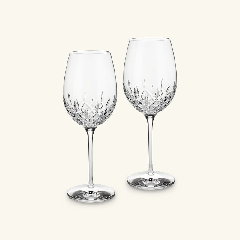 waterford lismore wine glasses clear set of 2