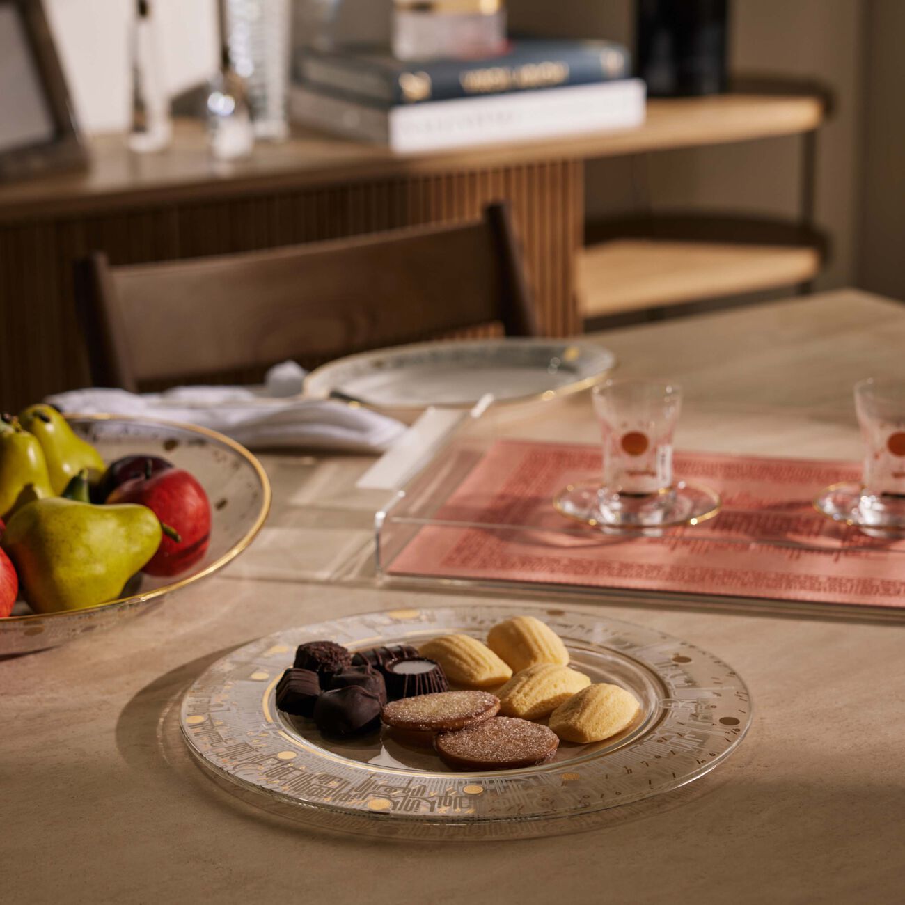 dimlaj hayat underplate round clear 32cm