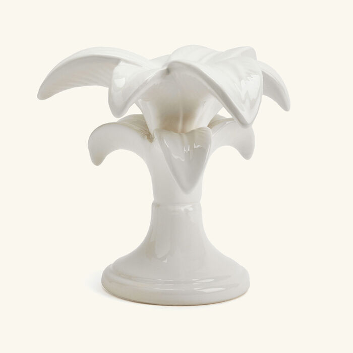 les ottomans palm trees candle holder white