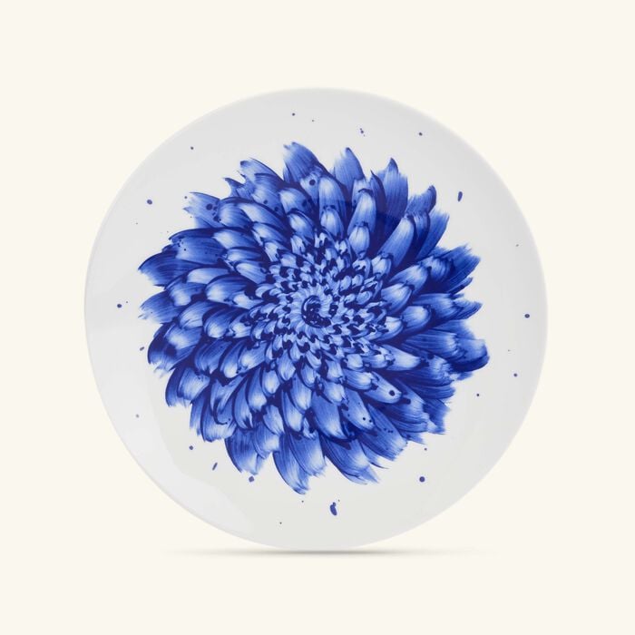 bernardaud in bloom salad plate coupe blue 22cm