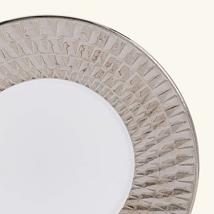 bernardaud twist platine bread and butter plate silver 16cm