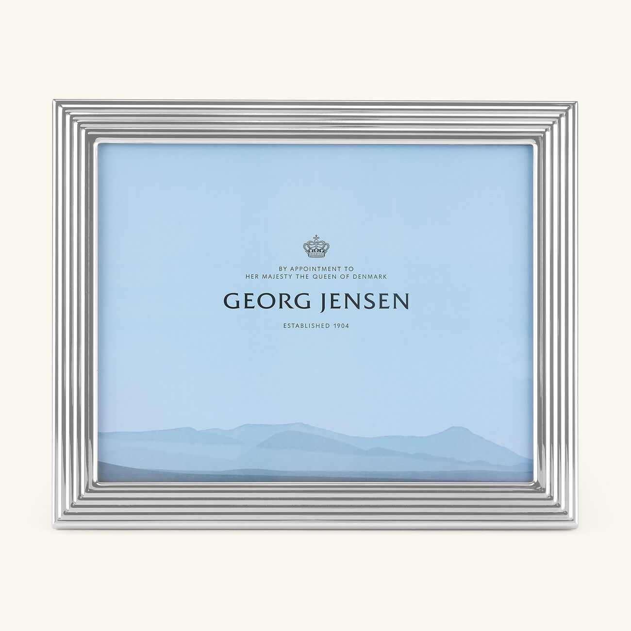 جورج جنسن إطار الصور بيرنادوت فضي كبير