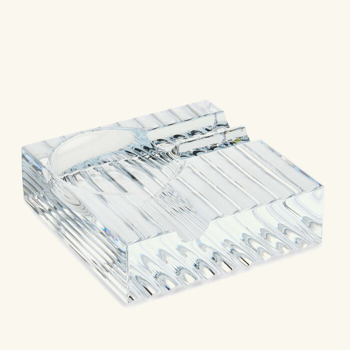 baccarat havana ashtray square mini clear