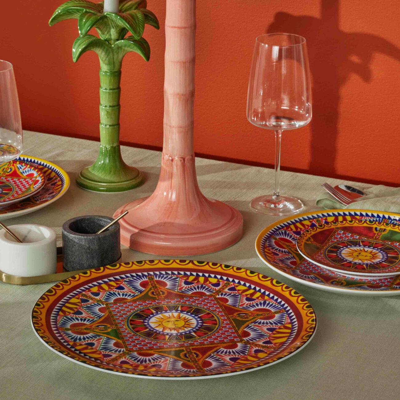 dolce gabbana casa carretto charger plate round 31cm set of 2