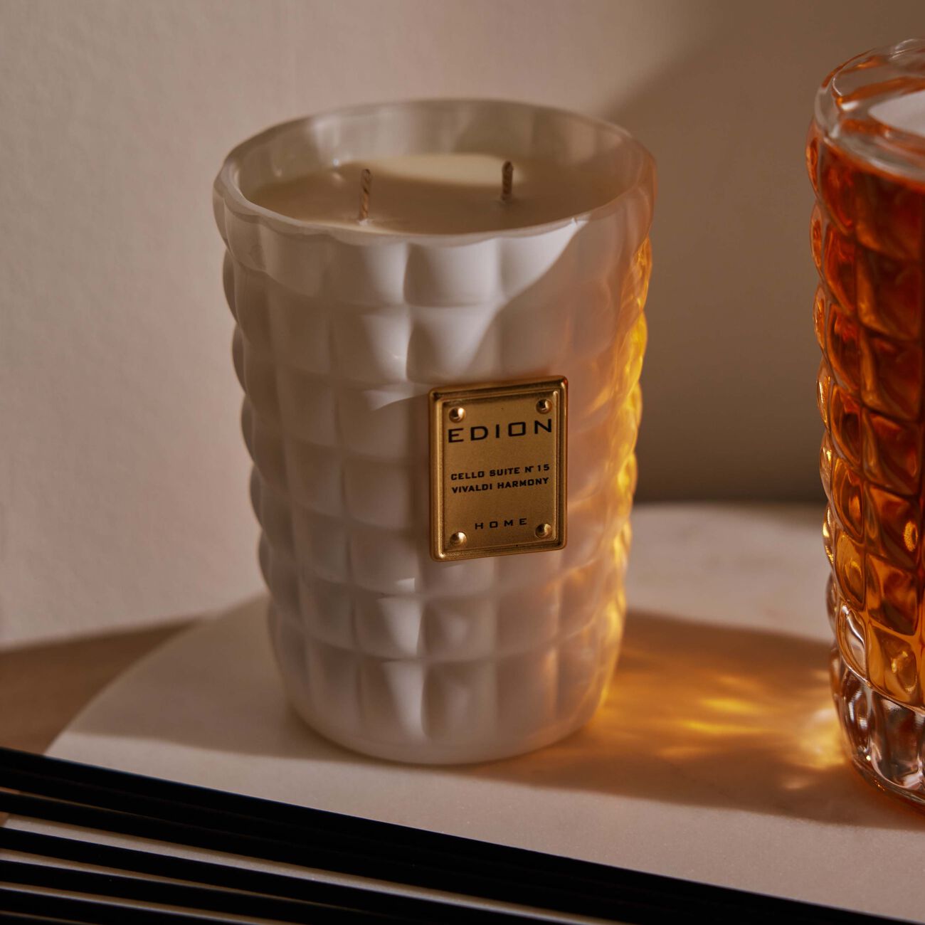 edion cello suite no 15 vivaldi harmony bianca candle   diffuser set