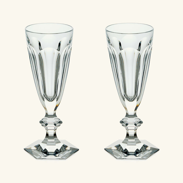 baccarat harcourt 1841 champagne glass clear set of 2