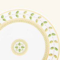 bernardaud constance bread butter plate round green 16cm