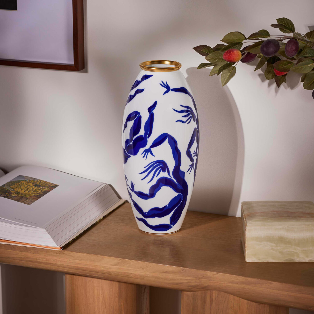 bernardaud bacchanale vase large white