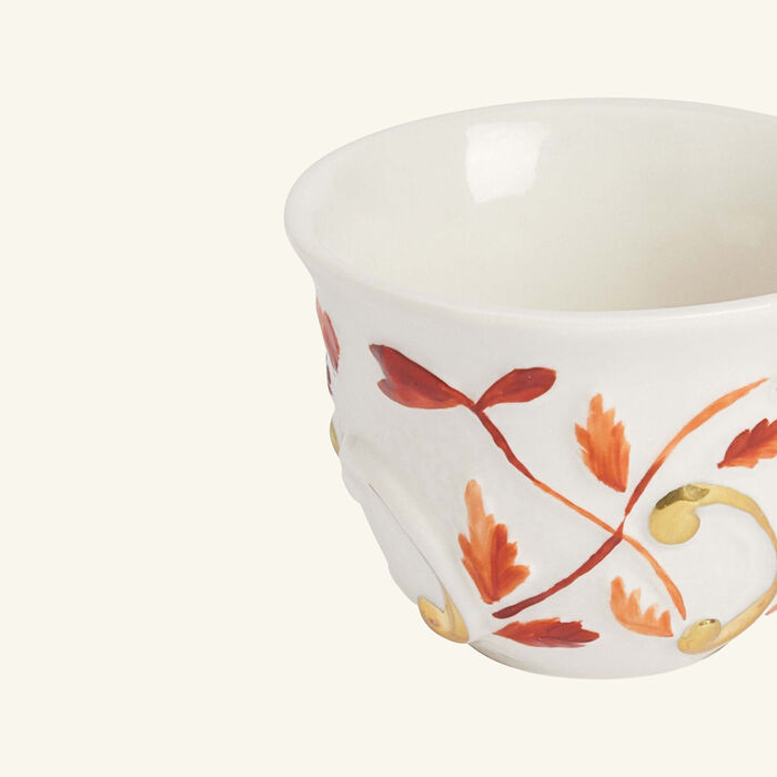 فيلاري طقم فناجين القهوة العربية تاورمينا باللون الأحمر   6 قطع