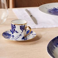 Prince Bleu Coffee Cup & Saucer Blue bernardaud prince bleu coffee cup saucer blue
