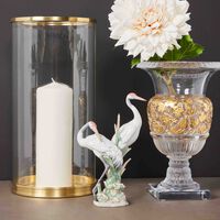 منحوتة كورتينج كرينز على شكل طيري كركي متوسطة بيضاء لادرو منحوتة كورتينج كرينز على شكل طيري كركي متوسطة بيضاء