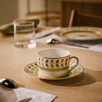 Constance Coffee Saucer Green bernardaud constance coffee saucer green