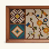 aya the art of living multiple mosques serving tray rectangular large brown