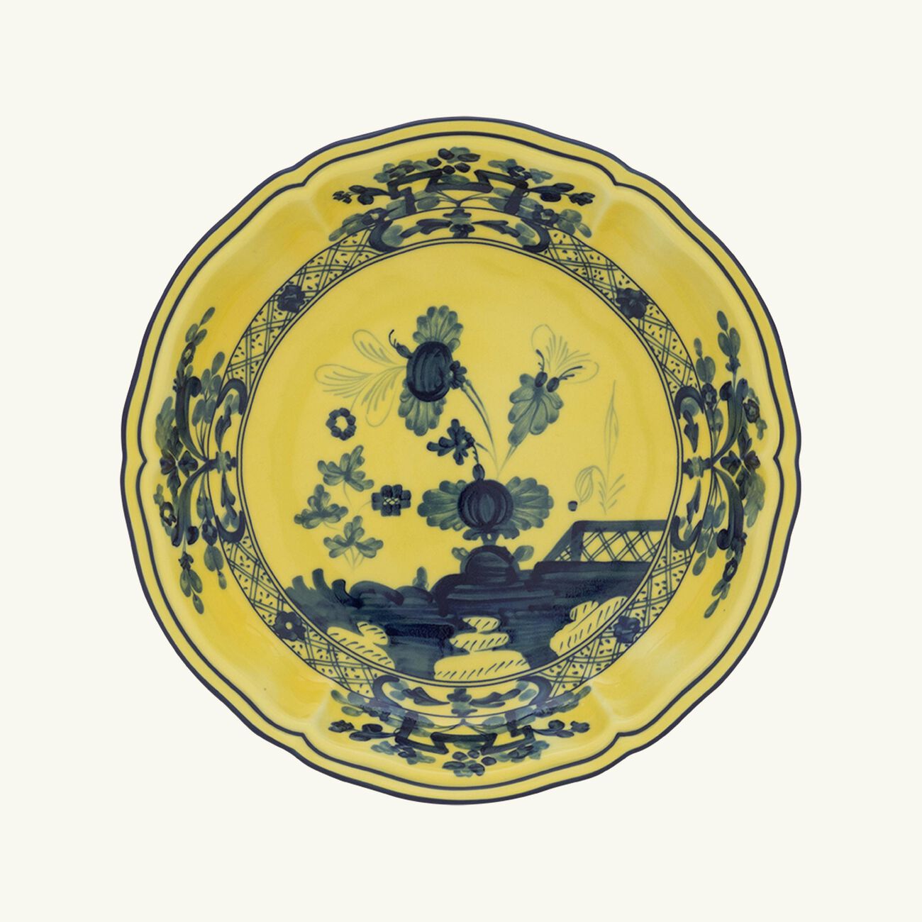 ginori 1735 oriente italiano fruit stand yellow