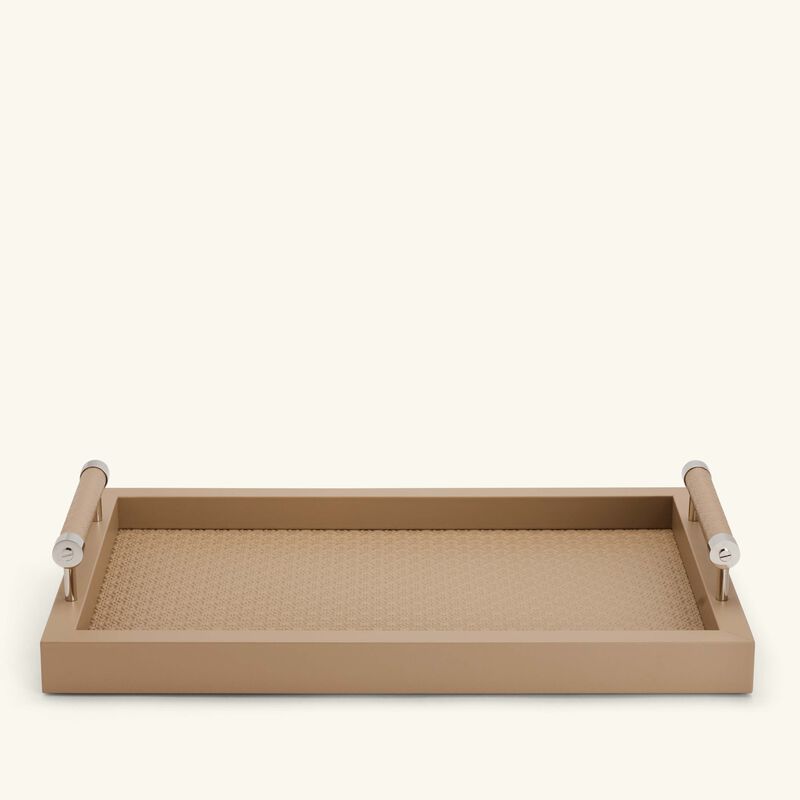 Elie Saab Monogram Tray Rectangular Small Mouton giobagnara elie saab monogram tray rectangular small mouton