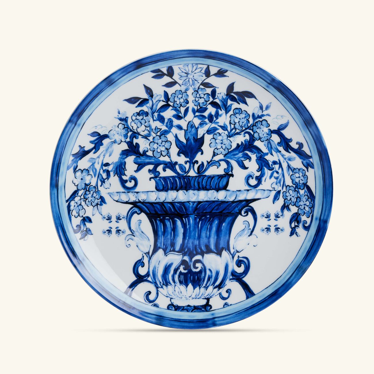 dolce gabbana casa blu mediterraneo dinner plate round blue 26cm set of 2