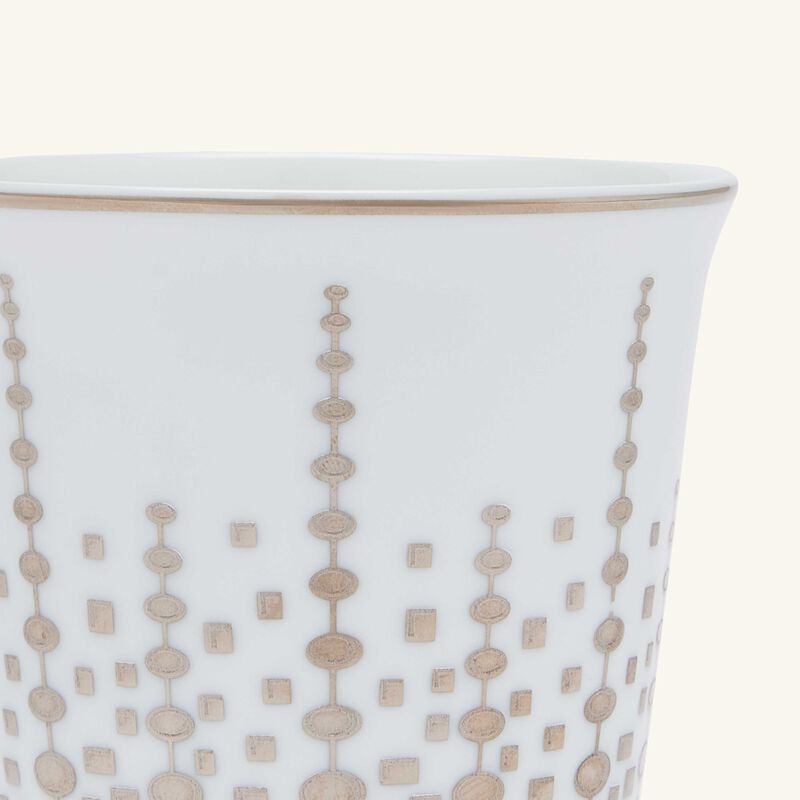 bernardaud or azur tumbler with candle