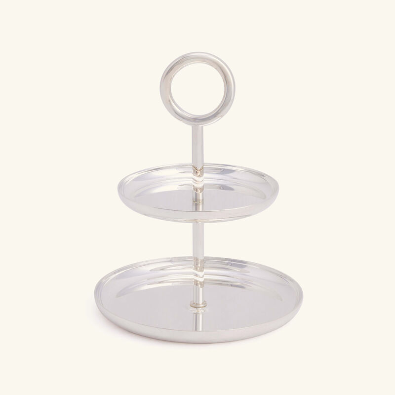 christofle vertigo cake stand silver plated