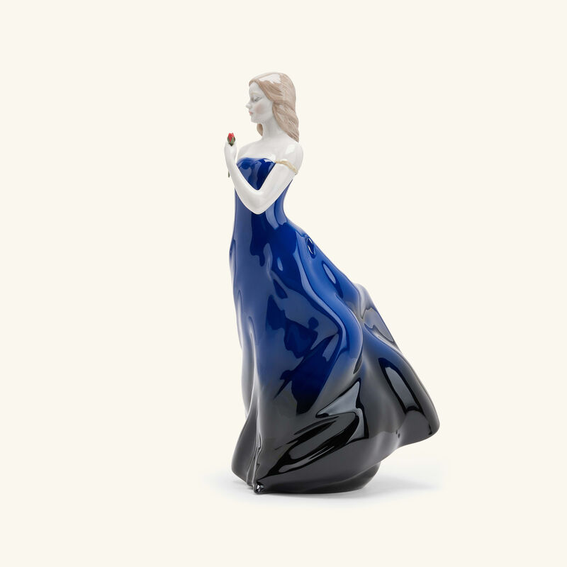 Rose Ball Sculpture Medium Blue lladro rose ball sculpture medium blue