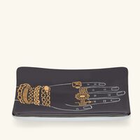 fornasetti mano con gioielli ashtray rectangular black