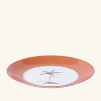 marie daage bamboo colonies dinner plate round pink 26cm