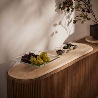 dimlaj qamar serving plate square 35cm