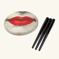 fornasetti bocca stool red
