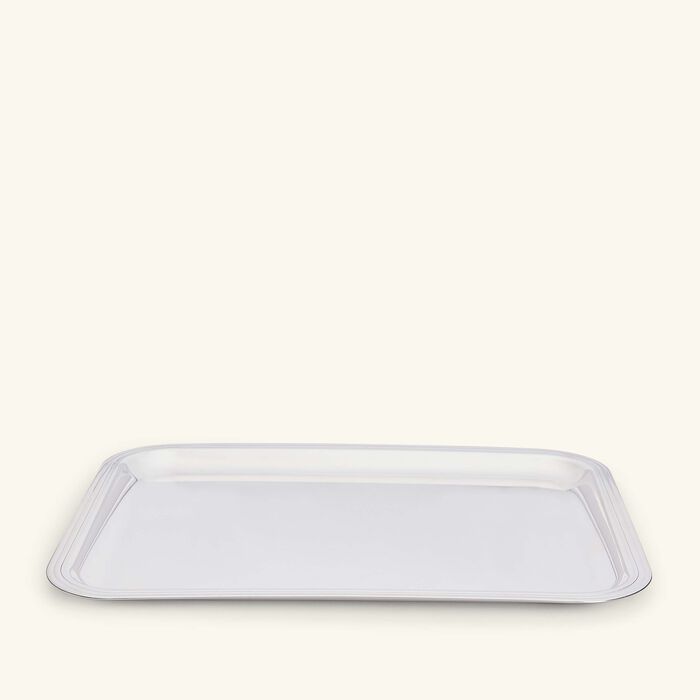 christofle albi serving tray rectangular medium silver plated