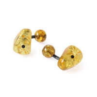 Cufflinks Amber Silver With Box, small