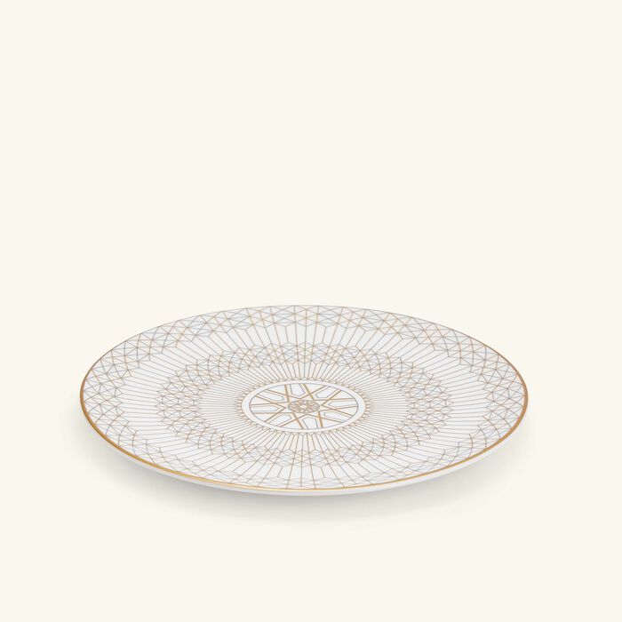 baccarat arcadia bread plate round gold 16cm