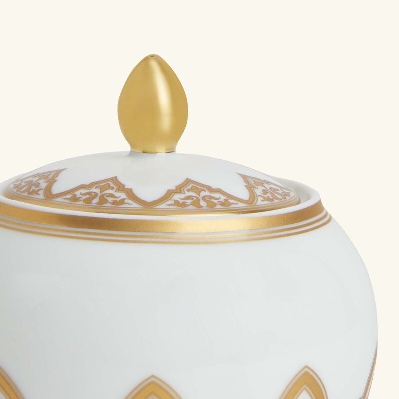 bernardaud venise sugar bowl white