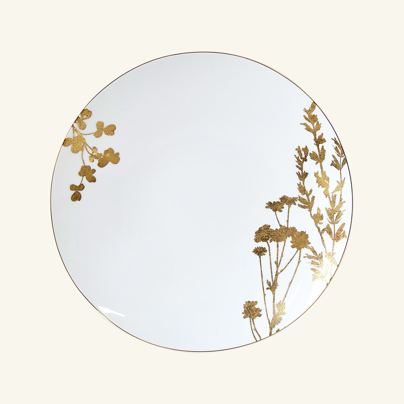bernardaud v g tal or dinner plate round gold 26cm set of 4