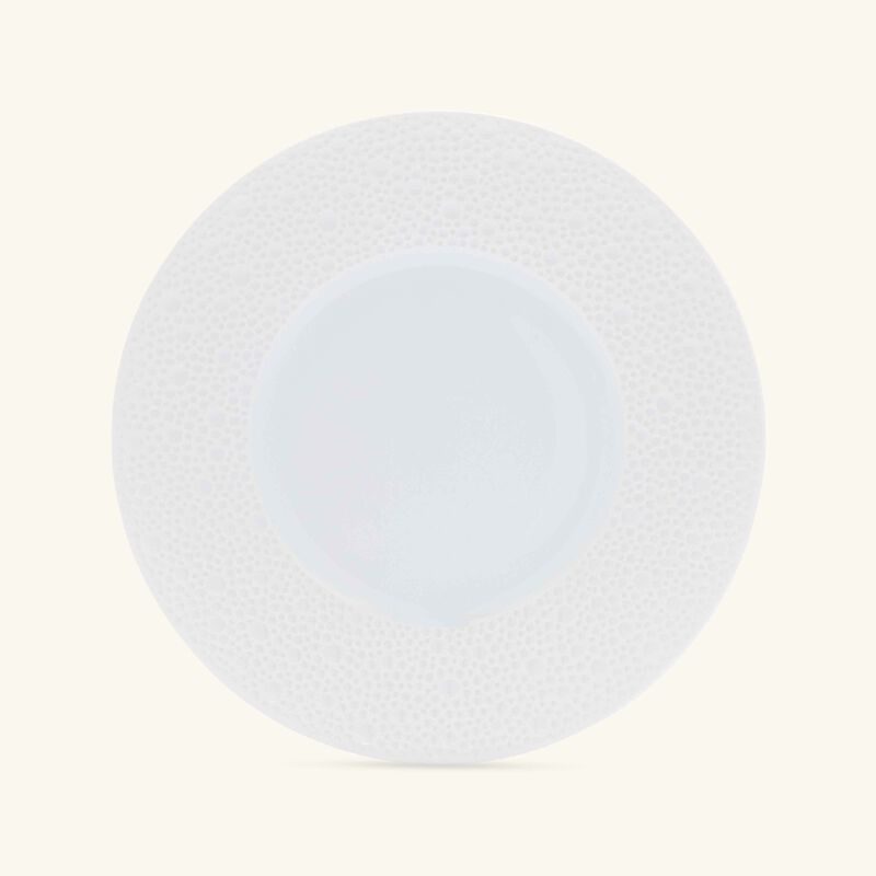bernardaud ecume bread butter plate round white 16cm