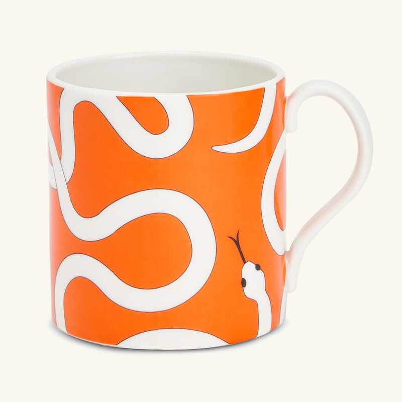 جوناثان أدلر طقم إيدن المؤلف من 4 أكواب للشاي والقهوة باللون البرتقالي