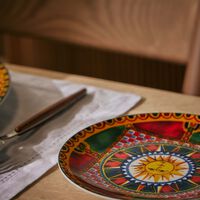 dolce gabbana casa carretto sun bread plate round 17cm set of 2