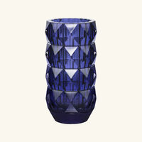 baccarat louxor vase round small blue