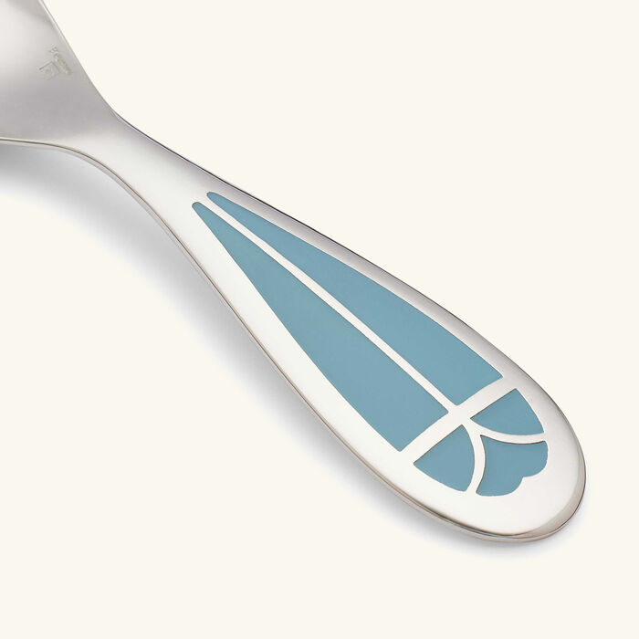 christofle quartz talisman baby spoon blue