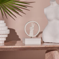 jonathan adler peace bookends white