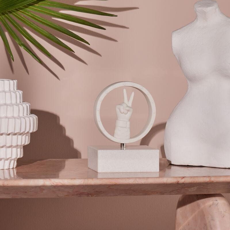 jonathan adler peace bookends white