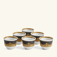 versace i love baroque arabic coffee cup black set of 6