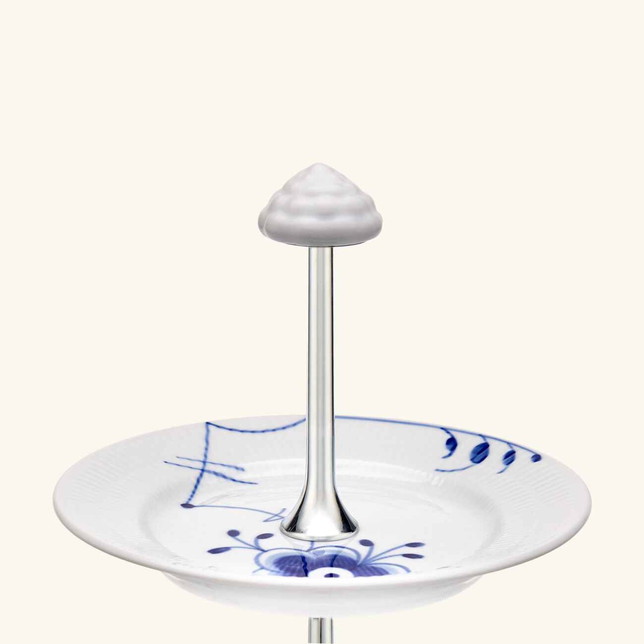Blue Fluted Mega 3 Tier Cake Stand White royal copenhagen blue fluted mega 3 tier cake stand white