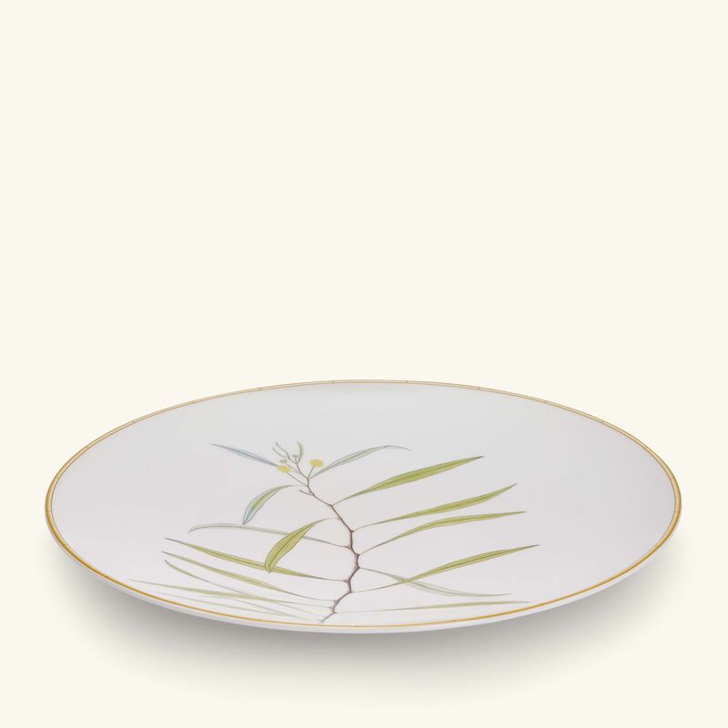 bernardaud jardin indien dinner plate round white 27cm