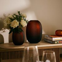 روكل مزهرية ميتامورفوسيس مستديرة متوسطة باللون العنبري