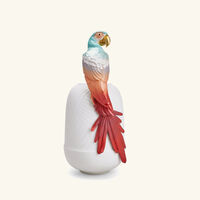 lladro macaw bird vase large red