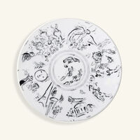 bernardaud marc chagall salad plate round white 21cm set of 6