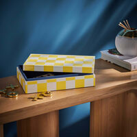 jonathan adler checkerboard box yellow