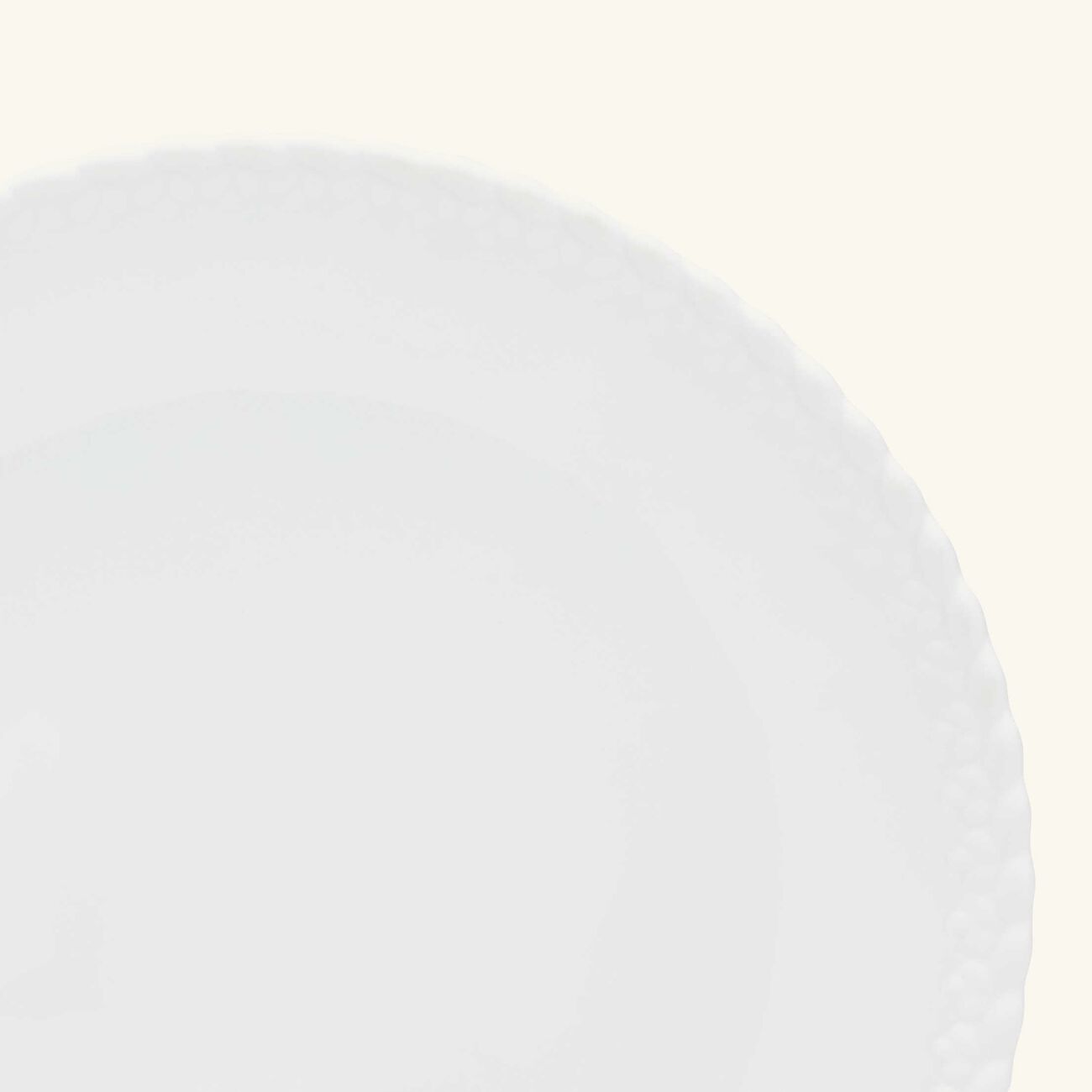 christofle babylone dinner plate round white 27cm